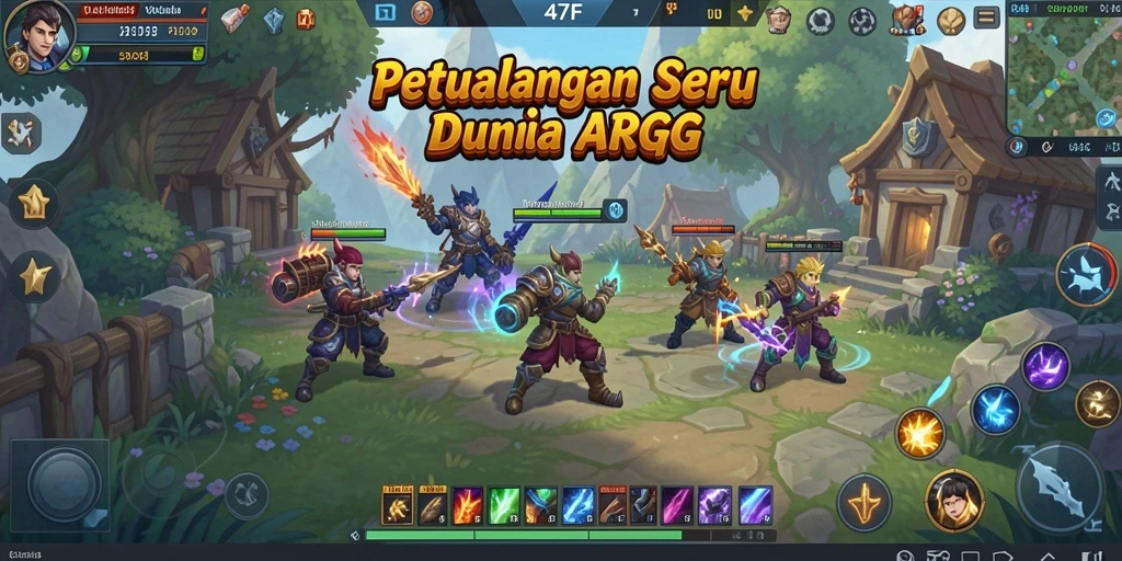 Gameplay seru 47F dengan pertarungan ARPG yang menarik.