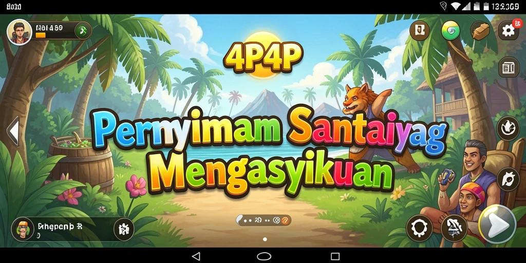 Tampilan gameplay yang seru dan mengasyikkan dari 4P4P.