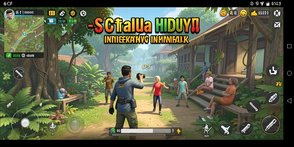 Gameplay menarik 6CF yang penuh interaksi dan kreativitas.
