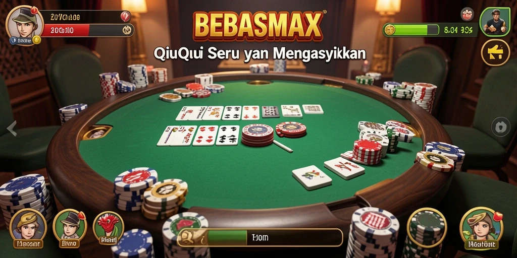 Tampilan gameplay menarik dari BEBASMAX dengan aksi QiuQiu.