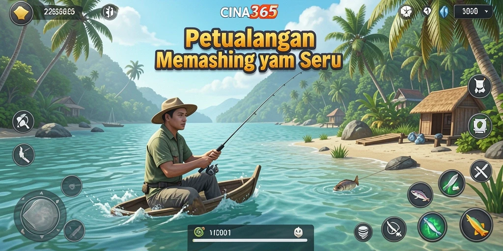 Tampilan menarik dari gameplay CINA365 yang menghadirkan pengalaman memancing yang seru.