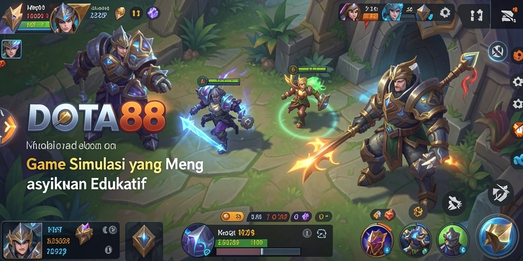 Screenshot DOTA88 menampilkan aksi gameplay simulasi yang seru.