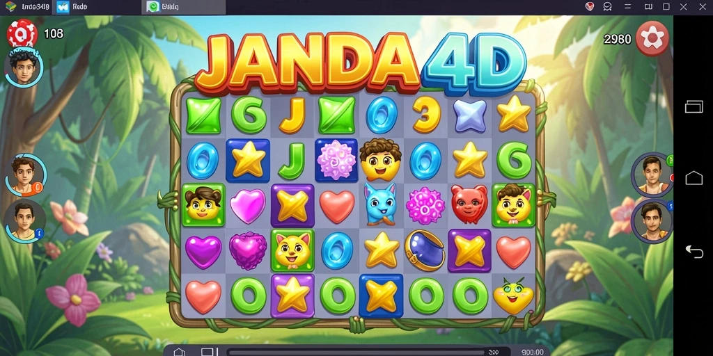 Tampilan gameplay seru dan penuh warna di JANDA4D.