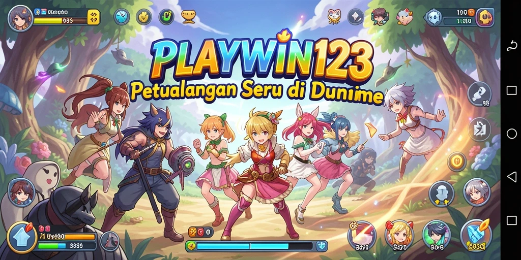 Gameplay menarik dari PLAYWIN123 dengan karakter anime ikonik.