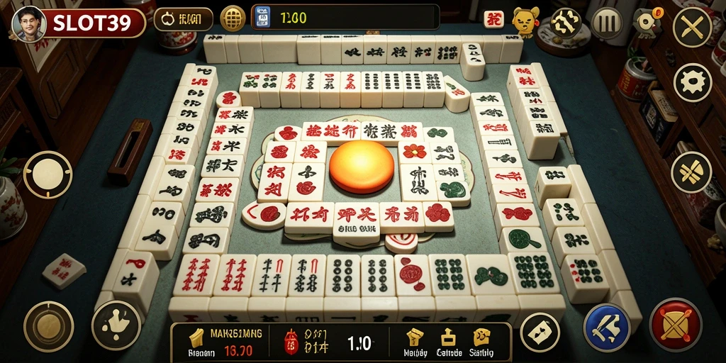Tampilan menarik dari gameplay Mahjong di SLOT39 dengan grafis yang mengesankan.