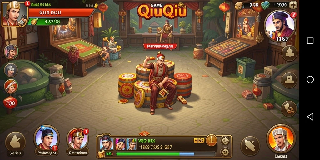 Screenshot gameplay QiuQiu yang menarik dan seru.